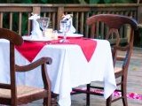 Romantic Dinner setting at the Lodge at Pico Bonito
