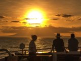 Unforgettable sunset aboard the Galapagos Grand Odyseey