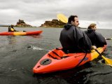Kayaking excursion at the Titilaka Lodge 