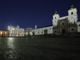 San Francisco Plaza, Quito, at night